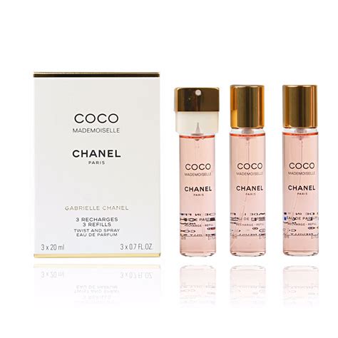 coco chanel mademoiselle twist and spray refill|coco mademoiselle chanel recharge refill.